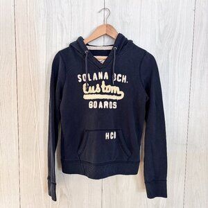 Hollister Y2K Hoodie Puff Spellout Vintage Preppy Beachy Hoodie HCO